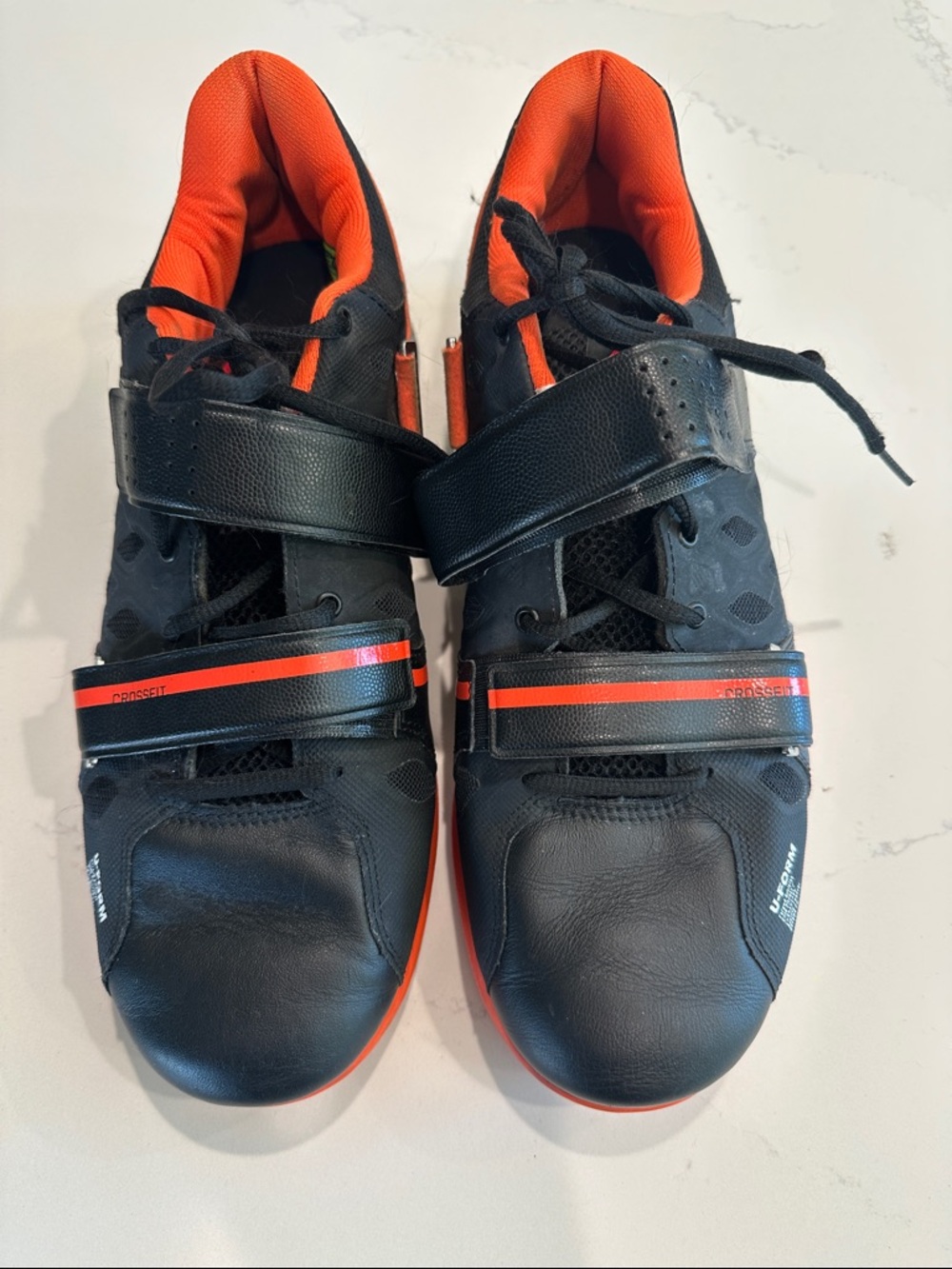 Men's Reebok Black and Orange CrossFit Training Sneakers size 11